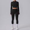 Yoga Clothes Long-Sleeve Suit Women's Quick-Drying Slim Fit Thin and Breathable Fitness Pants Stretch Tight Fashion Sexy Top