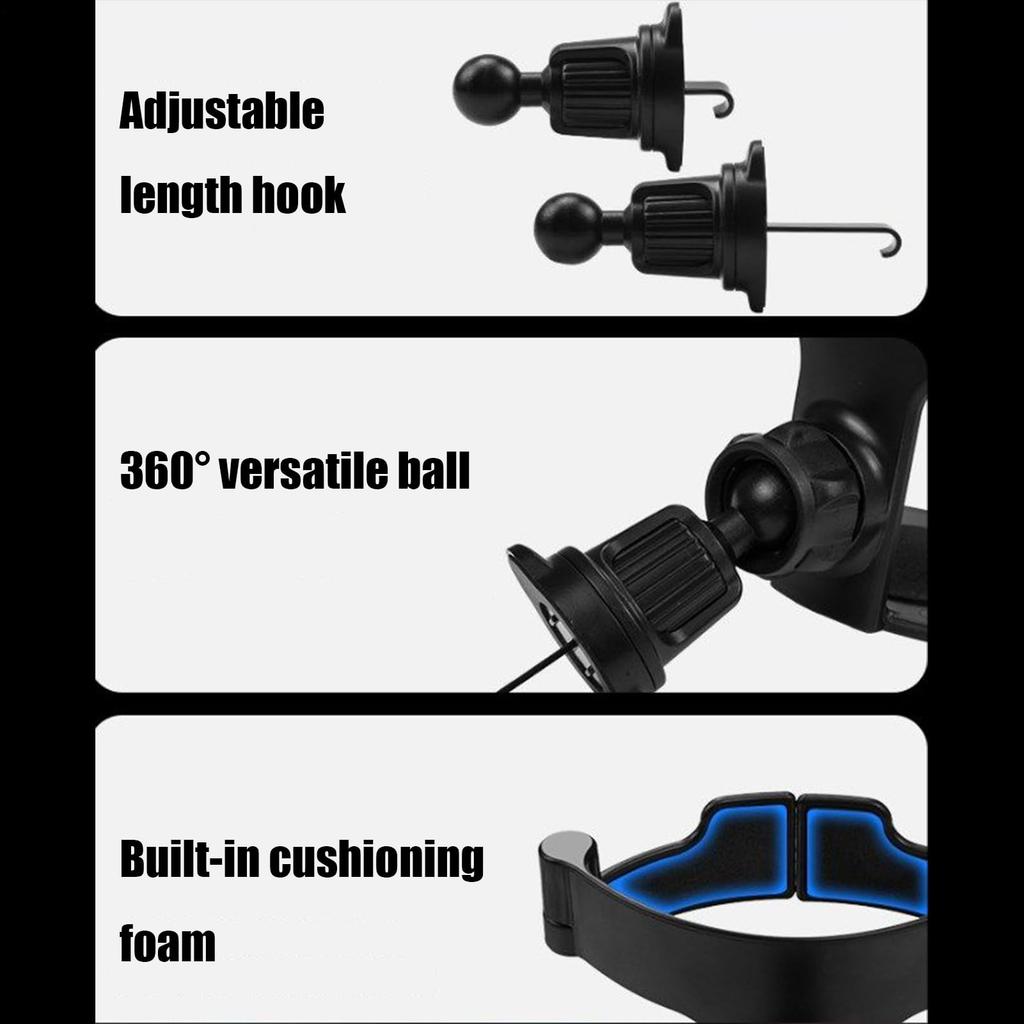 Car Cup Holder - Air Vent Mounted Bottle Stand, Anti-Vibration Bottle Stand and Ashtray Bracket