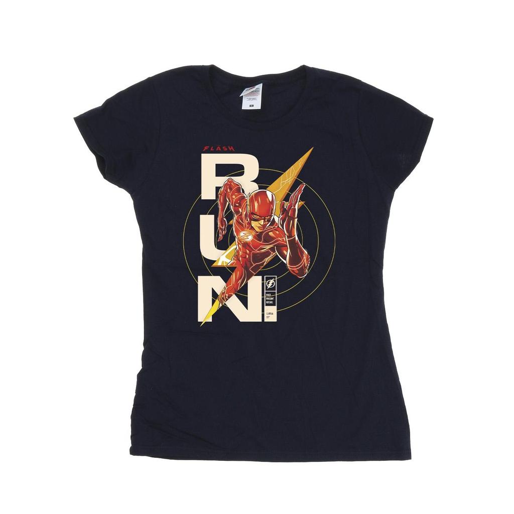 DC Comics Womens/Ladies The Flash Run Cotton T-Shirt