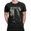 Vintage Davids Stacks T-Shirt Herren Rundhals Bowies Baumwoll-T-Shirt Englischer Sänger Schauspieler Kurzarm-Tees Grafisch bedruckte Merchandise