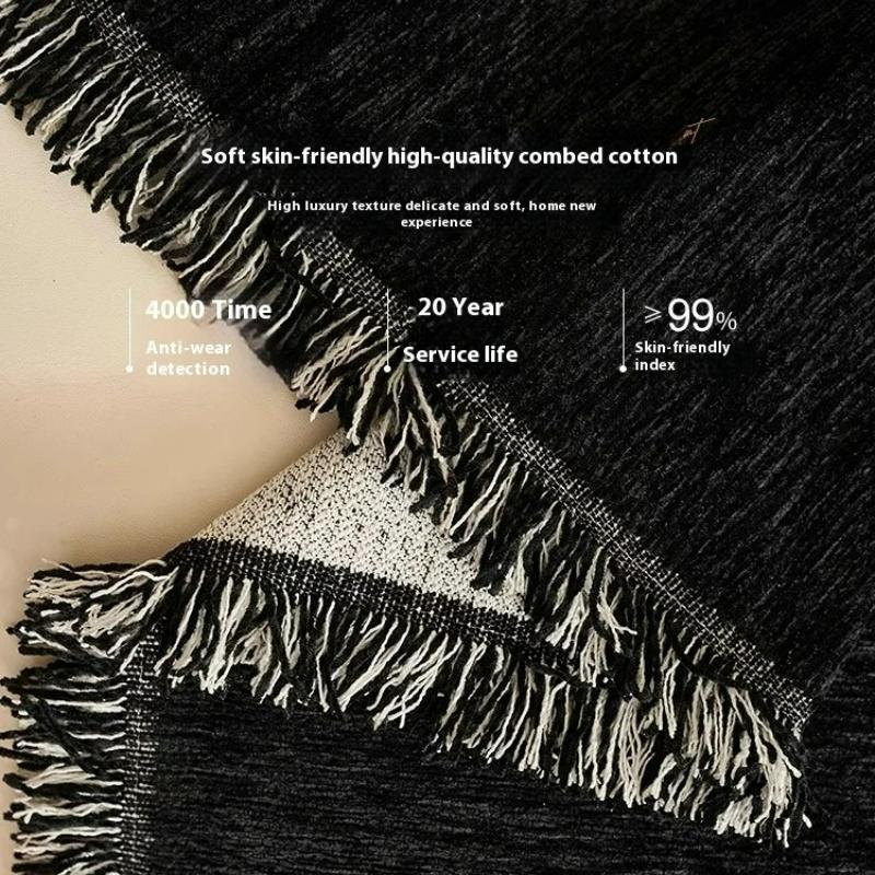 Leopard Chenille Sofa Cover Scratch-Proof Non-Slip Couch Protector 3 4 Seater Pet Friendly Stretch Sofa Blanket for Home