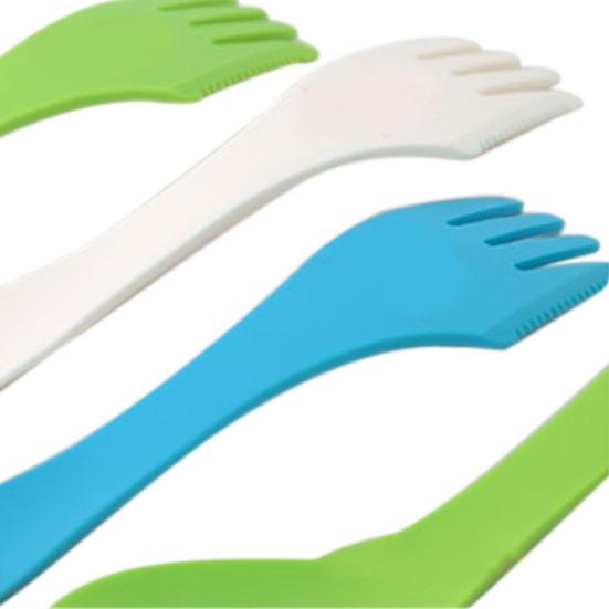 6 Pcs Spoon Fork Knife Cutlery Camping Hiking Spork Combo Travel Utensils