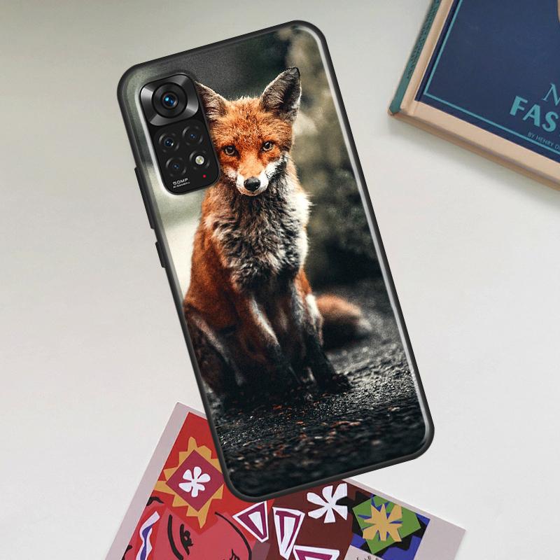 Cute Fox In Autumn Case For Xiaomi Redmi Note 14 Pro 13 12 11 10 15 Pro Plus Redmi 15C 13C 12C 10C 14C 15 Cover