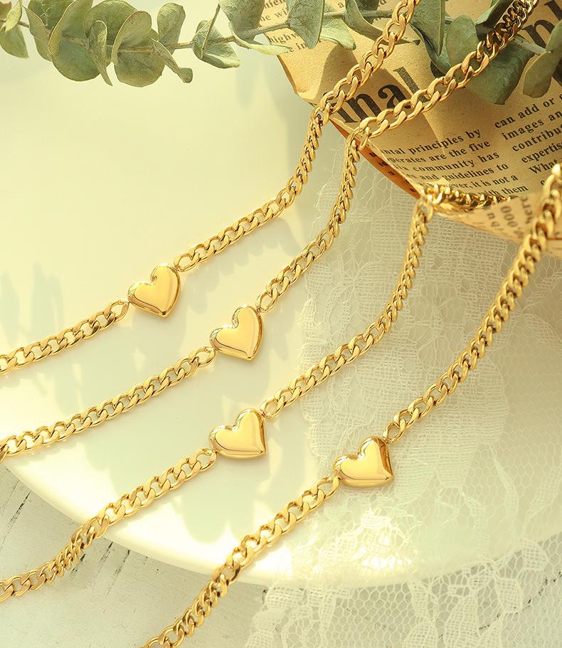18K Gold-Plated Titanium Steel Clavicle Necklace - Trendy European & American Style Jewelry for Women