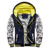 Mens Sweatshirt Hooded Autumn and Winter Men's Baseball Clothing Padded and Thickened Men's Jacket Warmth