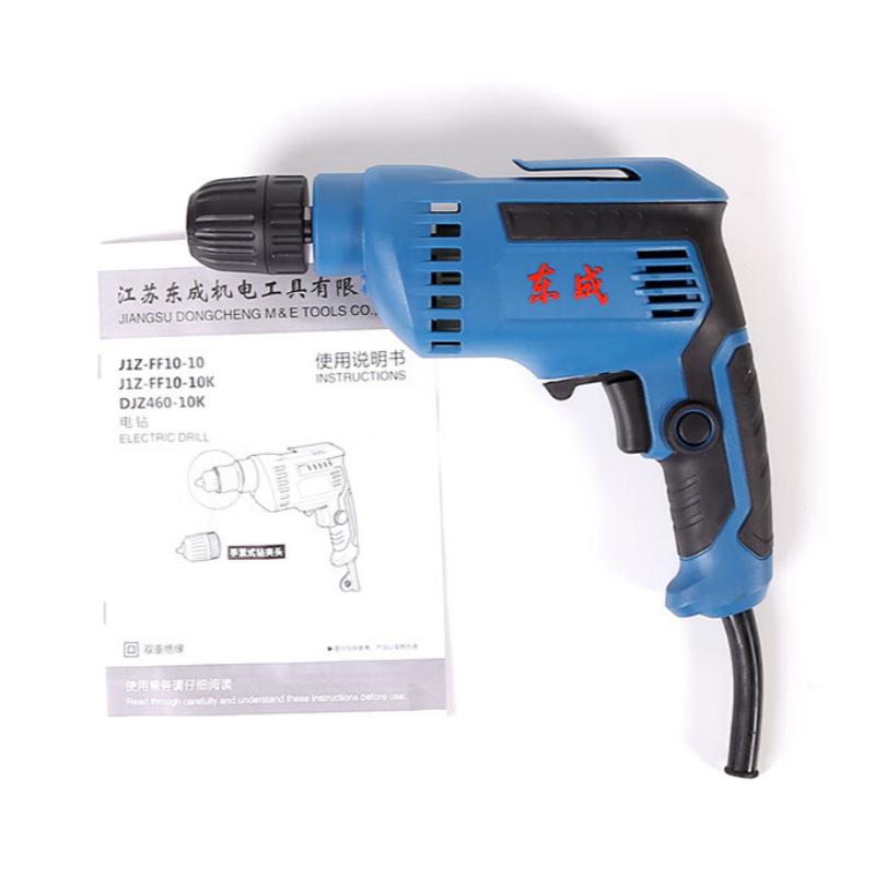 Dongcheng Hand Drill J1Z-FF10-10 Flashlight Rotary Drill Multi-function Household 460w High-power Pistol Drilling Screw