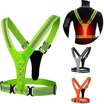 (Projector)Visibility Neon Vest Reflective Belt Safety Vest Fit for Running Cycling Sports