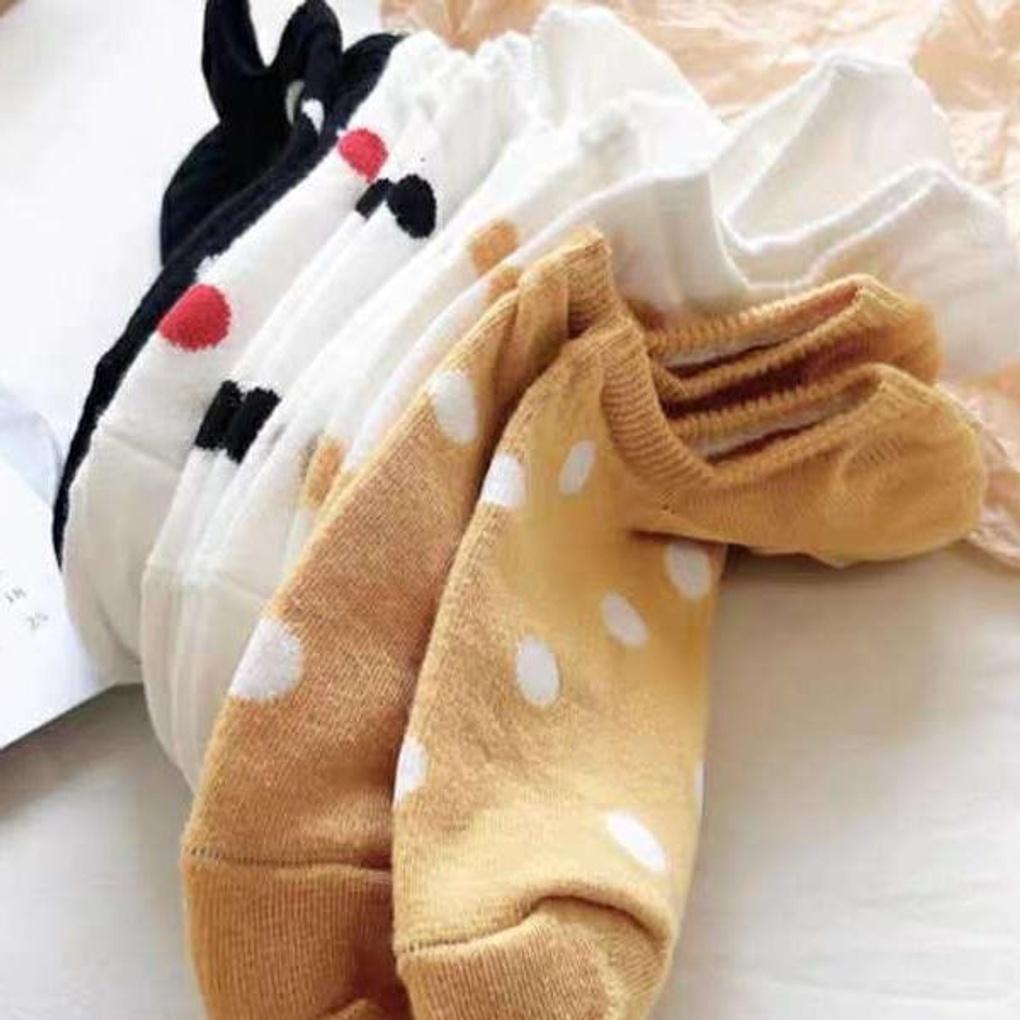 Women's Daily Women's Polka Dot Ankle Socks Set