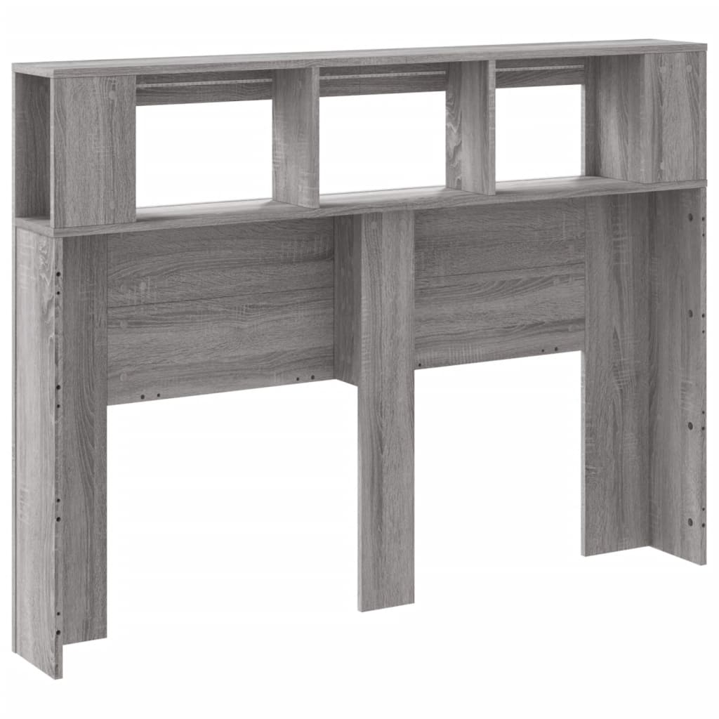 Vidaxl Testata Letto Con LED, Rovere Sonoma Grigio, 140X18,5X103,5 Cm