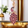 Stunning Rhinestone Peacock Car Keychain Charming Bag Decoration Perfect For Special Occasions