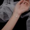 Simple Shiny Aircraft Bracelet Versatile Fashionable Silvery Alloy Bracelet Women Hand Jewelry Accessory