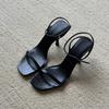 French Evening Breeze Beautiful High-heeled Slippers Temperament Women's Sandals Summer 2025 New Fashion Sense