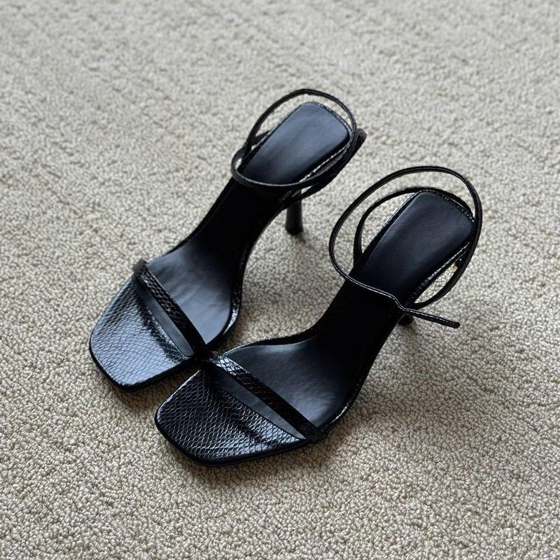 French Evening Breeze Beautiful High-heeled Slippers Temperament Women's Sandals Summer 2025 New Fashion Sense