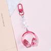 3D Headphone Keychain: Stylish Laser Pendant for Backpacks - Perfect Best Friend Gift