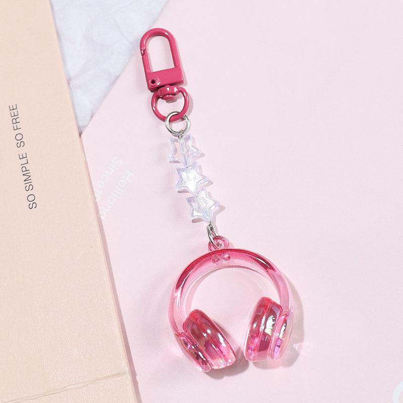3D Headphone Keychain: Stylish Laser Pendant for Backpacks - Perfect Best Friend Gift