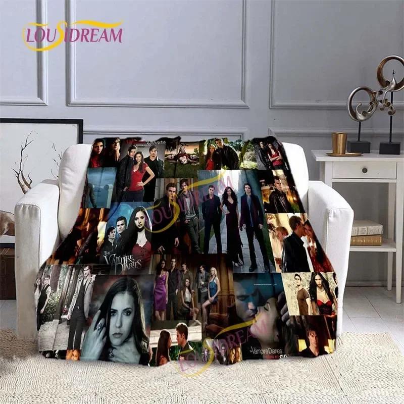 The Vampire Diaries 3D printing flannel plush blanket bedspread lazy blanket Sherpa blanket travel sofa quilt cover