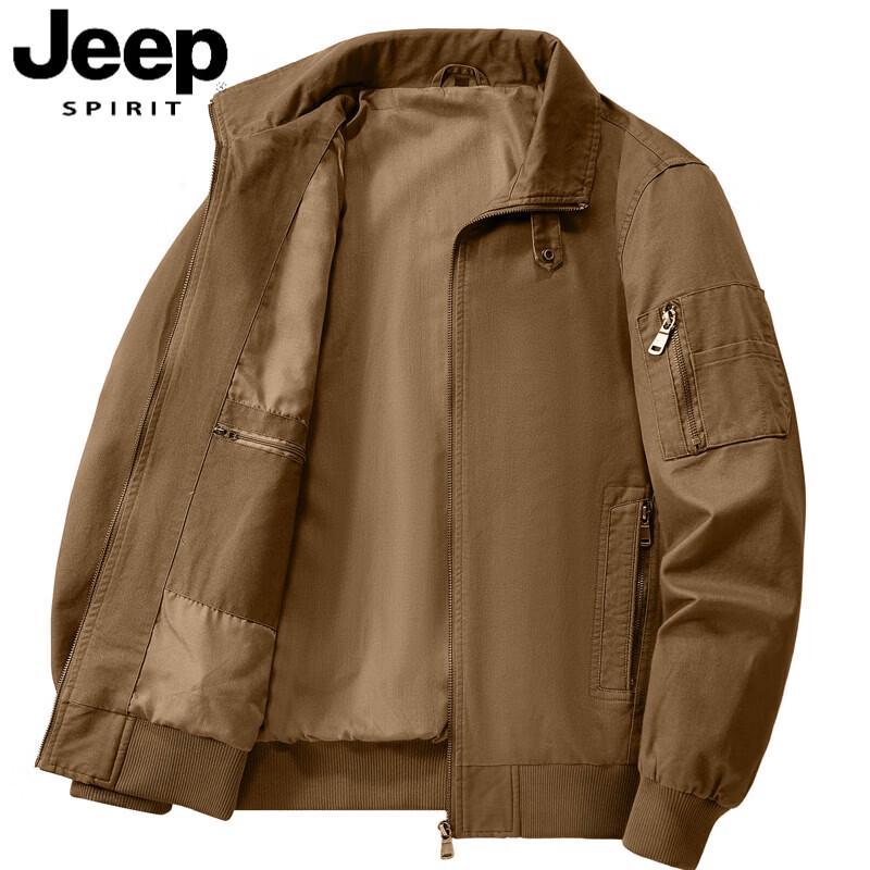 JEEP SPIRIT Men's Cotton Lapel Jacket