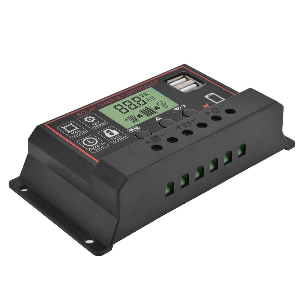 Controler de Încărcare Inteligent USB Dual Panou Baterie Solară Echipament de Control Încărcare PWM 12 24V20A