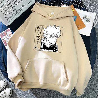 My Hero Academia Katsuki Bakugo Unisex Hoody Harajuku Street Pullover Simplicity Casual Hoodies Fleece Crewneck Sweatshirt Unisex's