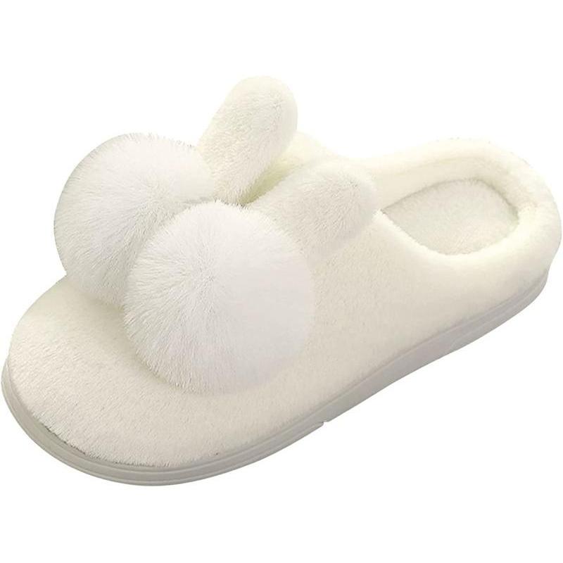 Slippers, Washable, Women s Room Shoes, Fluffy, Fluffy, Cute, Animal Slippers, Indoors, Warm, Warm, Cold Protection, Silent