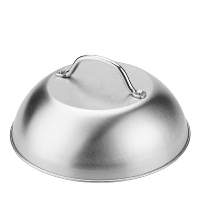 Portable Burger Cheese Melting Dome Stable Stainless Steel BBQ Dome Meal Food Cover for Melting Cheese On Burgers