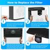 Replacement Filter Compatible with AIRFIRE AP304 and JOWSET AP303/AP304 Air Purifiers, H14 HEPA Filter Designed for Kids & Pets