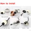 Pack Cable Desk Grommet Cover - 60mm