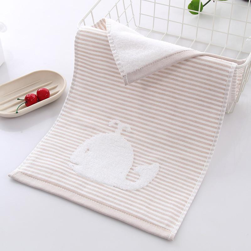 1 шт. 25x50 см Мультяшное животное Марлевое жаккардовое хлопковое Домашнее Ванная Детское Детское Ручное Лицевое полотенце 25x50cm