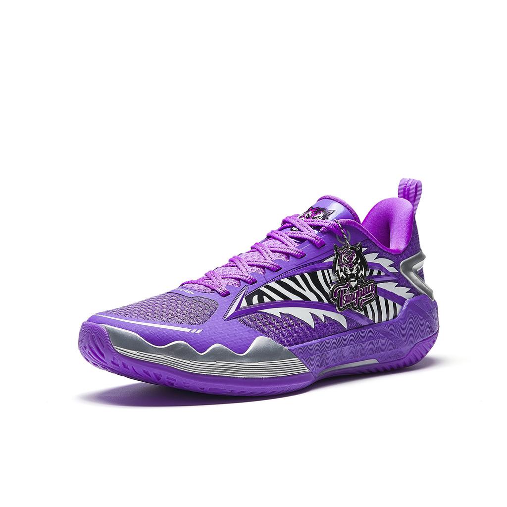 Anta Splash 8 Basketball Shoes Men's Low Top Fluorescent Grape Purple 912631615-3