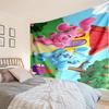 Cartoon Blue Dog Tapestry, Unique Design Tapestry, Wall Decor for Bedroom,Livingroom, Playroom,Heartwarming Fan Holiday Gifts