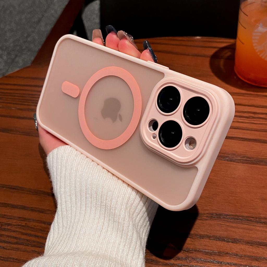 Luxury Matte Clear Armor Shockproof Case For iPhone 16 15 14 Plus 13 12 11 Pro Max For Magsafe Wireless Charge Magnetic Cover
