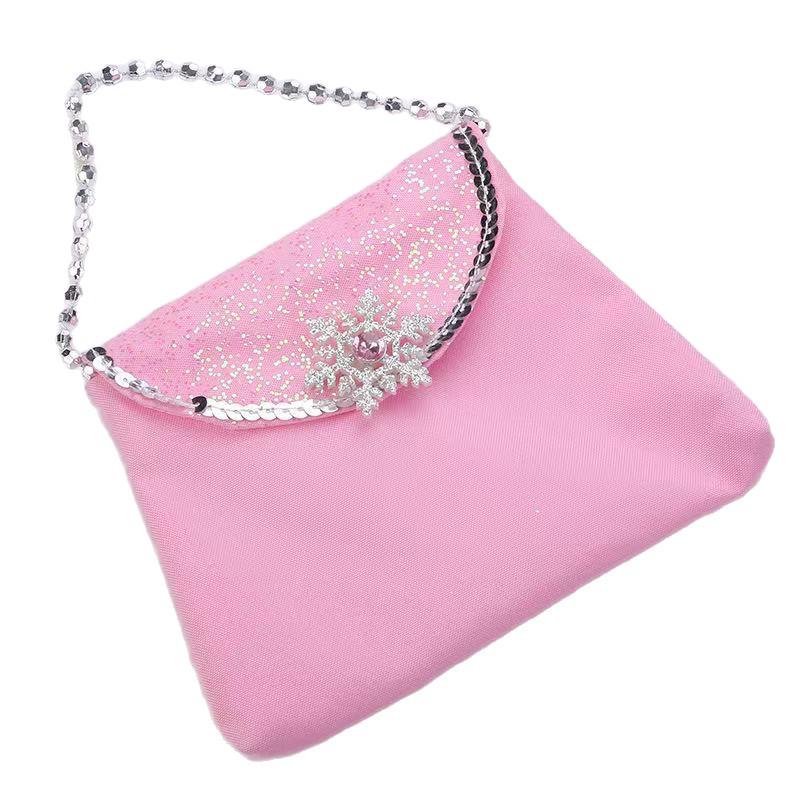Frozen Princess Peach Heart Snowflake Handbag & Coin Purse Set for Children