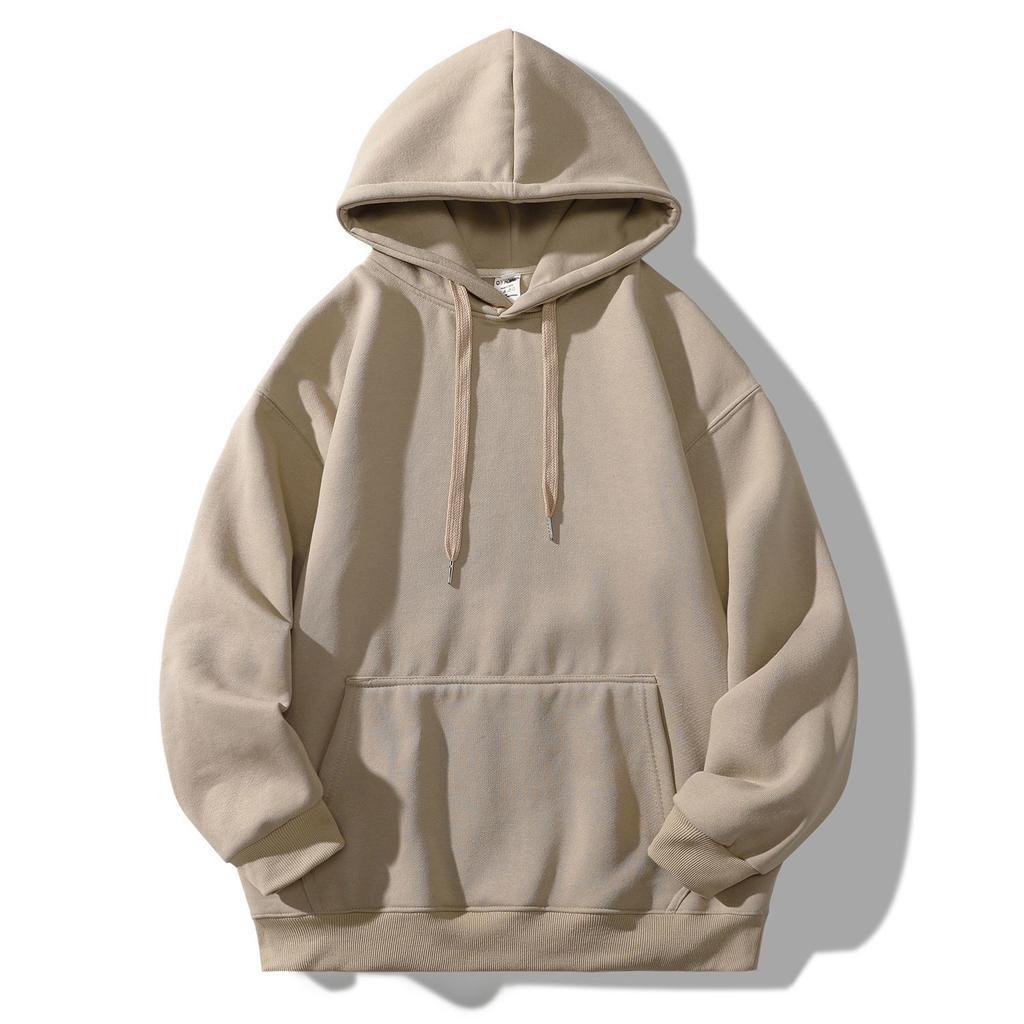 Gaoke Heavyweight Hooded Sweatshirt Men's Clothing Stiff Spring and Autumn Ins Trendy Brand Oversize Couple College Jacket