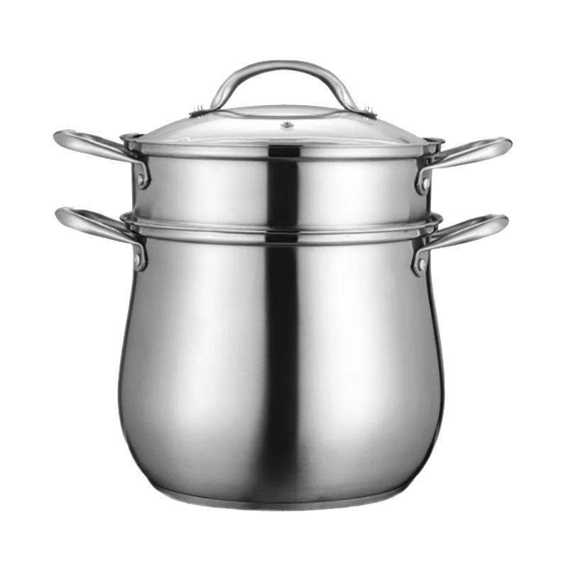 Sule 28cm 304 Stainless Steel Induction Stewpot with Steamer