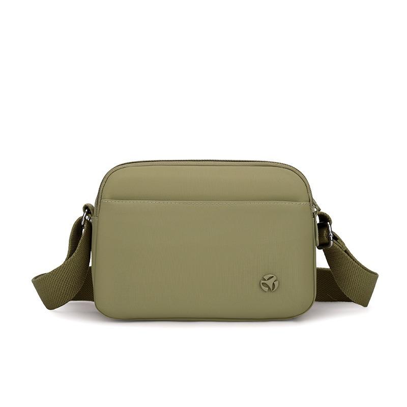 Multi-compartment messenger bag casual bag new lightweight nylon medium and women's bag large capacity shoulder small square bag