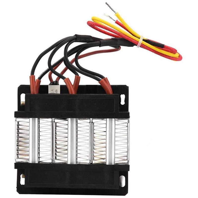 PTC Ceramic Air Heater, 12/24/36/48V 150-200W Insulated PTC Ceramic Air Heater PTC Small Space Heating Element DIY Heating Tools