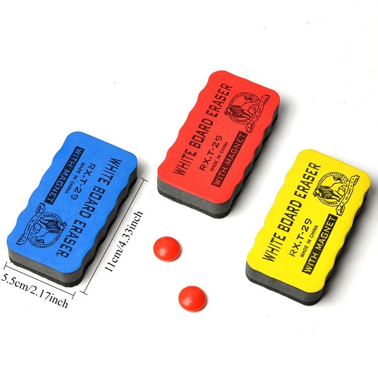 

1PC Random Color Whiteboard Eraser, Sturdy and Durable, Can Be Cleaned and Wiped, Suitable for Office and School Supplies