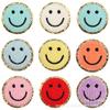 Hot-Selling Grit Smiley Face Embroidery Cloth Sticker Three-Layer Towel Embroidery Smiley Face Patch Sticker Ironing Computer Embroidery Chapter Label