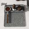 Barista Coffee Pressing Station Silicone Espresso Tamping Mat, Non-Slip Tamper Heat Base Resistant Pad for Home Accessories Easy Clean Mat