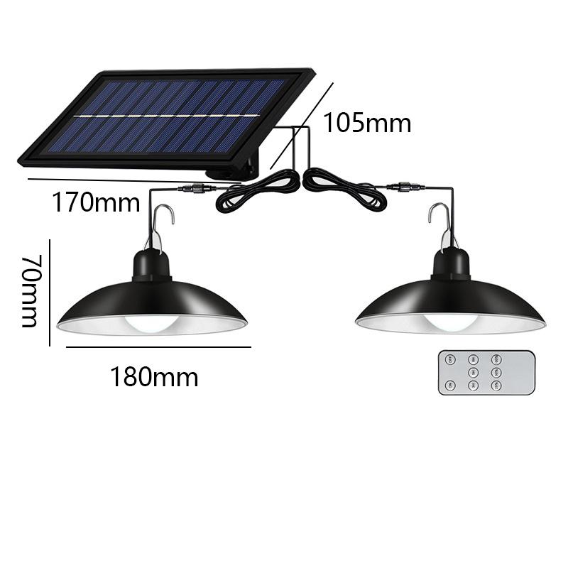 Solar Chandelier Outdoor Decor Motion Sensor Waterproof Led Powered Lamp Pendant Night Light Camping Yard Garden Hanging Lights