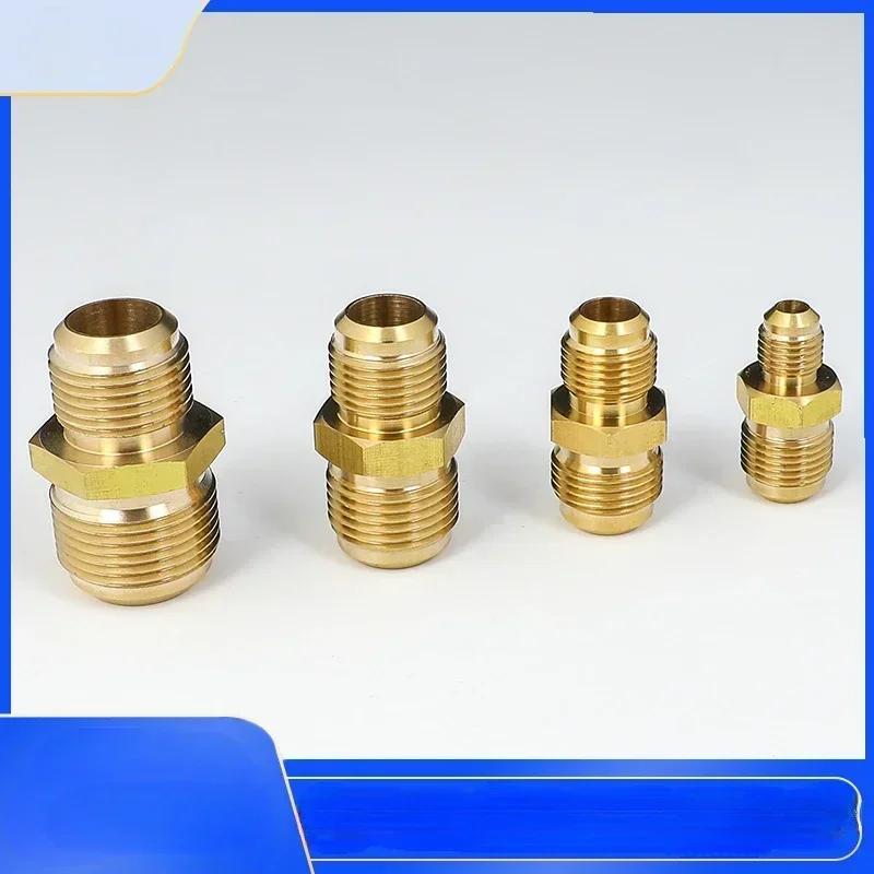 Riduttore Uguale Tubo con Raccordo a Svaso OD 1/4" 5/16" 3/8" 1/2" 5/8" 3/4" 7/8" Connettore Raccordo Tubo in Ottone Standard SAE Condizionatore d'Aria