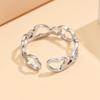 Sweet Princess Stainless Steel Heart Ring - Adjustable Women's Gift