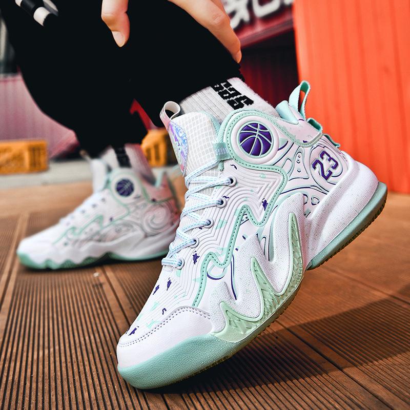 

Basketball shoes men s children s sports shoes teenagers junior high school students blue sneakers men s and women s sports indoor and outdoor playing 35