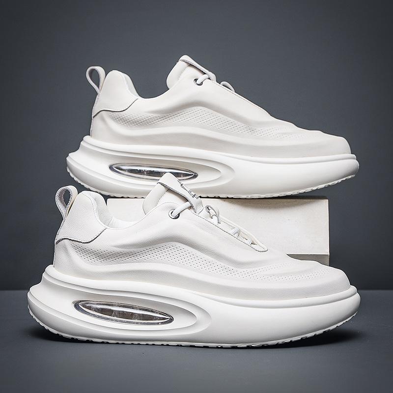 

Кожаные мужские туфли осень 2025 дышащие новые трендовые универсальные туфли для папы с увеличенным размером мужская повседневная спортивная обувь 40