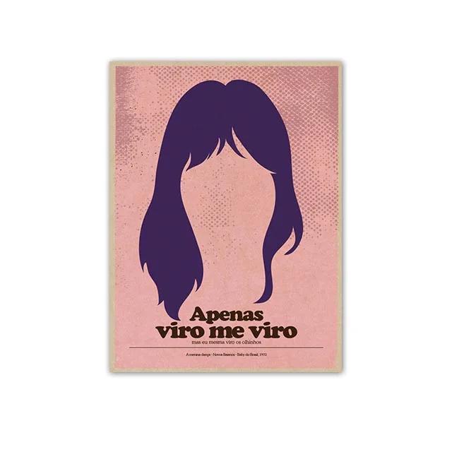 Minimalist Posters by Great Brazilian Artists Classics Brazilian Popular Music Canvas Painting Wall Art Singer Picitures Prints