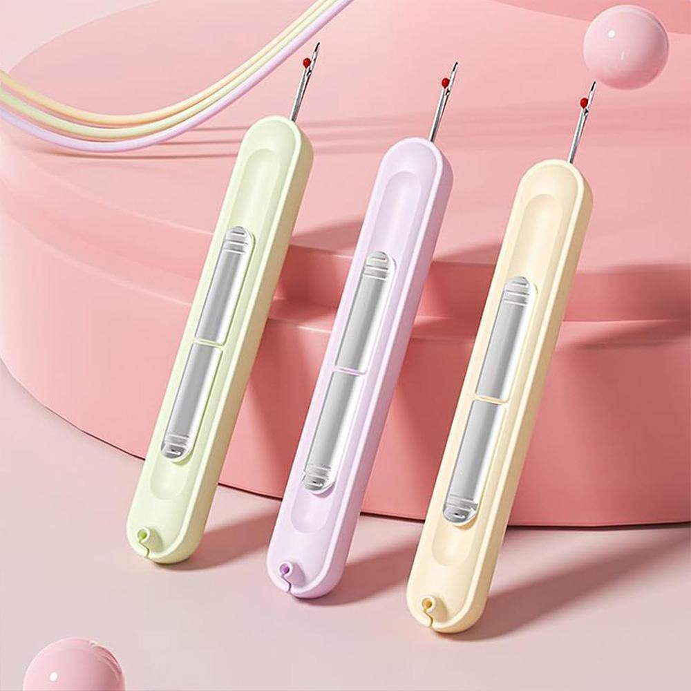 2-in-1 Einfädler und Nahttrenner, Einziehbares Design zum einfachen Einfädeln und Entfernen von Nähten, Kompakt und leicht für Nähsets