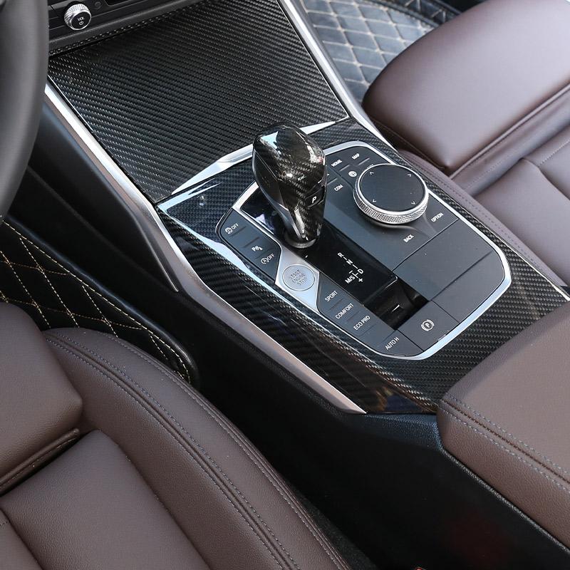 For BMW G20 G21 G22 G23 3 4 Series 2025-2025 Real Carbon Fiber Central Control Dashboard Console Interior Trim Accessories