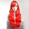 Wig 75Cm Wig Big Red Oblique Bangs Long Curly Hair Halloween Wig Women Long Headgear