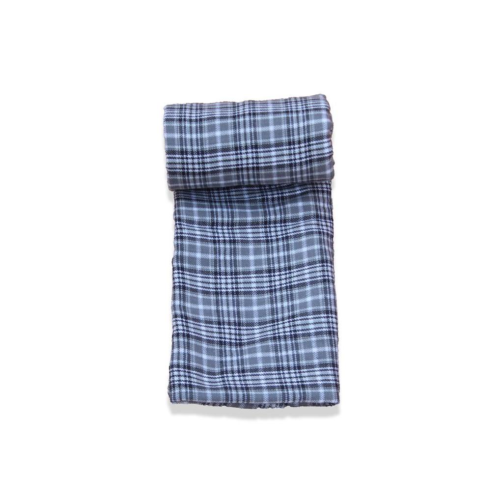 Bigreams Miękka tkanina koszulowa w kratkę z nieszytym wykończeniem w kolorze brzoskwiniowym