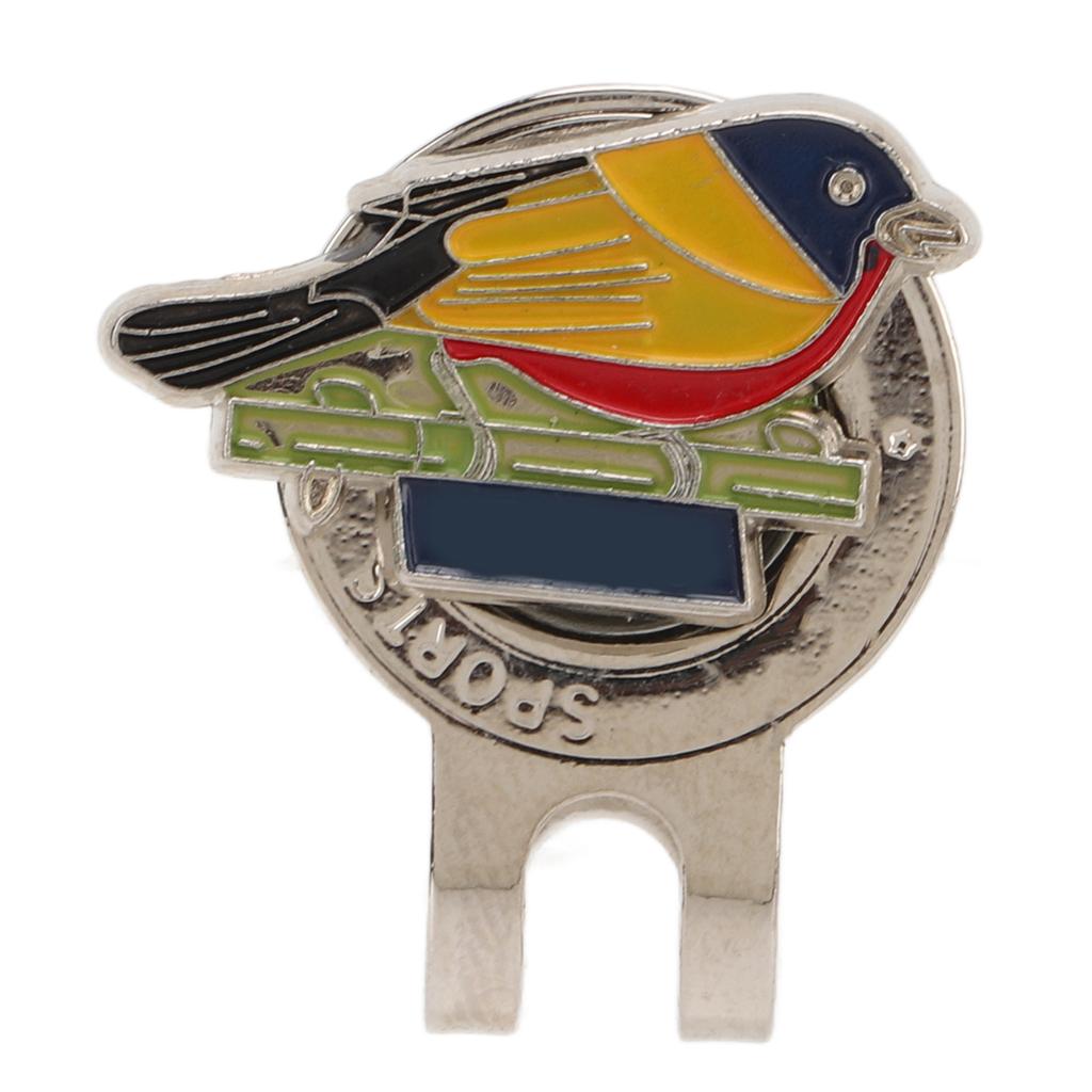Magnetic Alloy Golf Hat Clip Bird Pattern Cute Golf Ball Marker Hat Clip Decoration Accessory